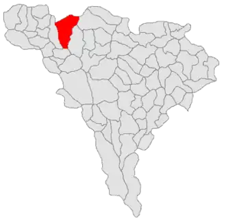 Location in Alba County