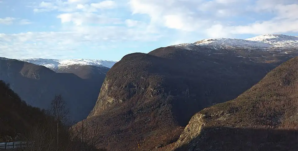 Blåberg seen from Norwegian County Road 53&nbsp;[no]