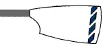 Image showing the rowing club's blade colours