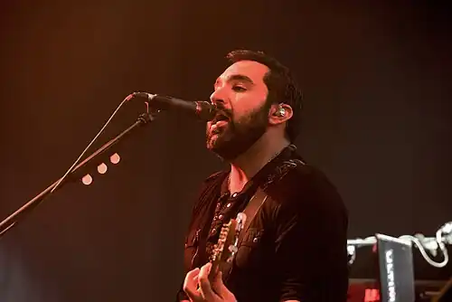 Castellano performing with Blue Öyster Cult in 2016.