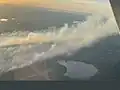 Aerial photo of the Blue Lakes Fire on May 14, 2022