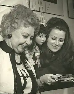 Božena Weleková and Helena Štáchová, 1969