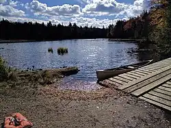 Boat access at 8th Lake Campground