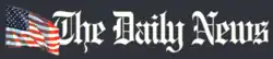 "The Daily News" in a Gothic font with the American flag