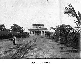 Historical view of Boma station