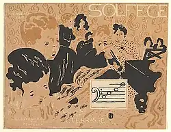 Illustration for a music textbook written by his brother-in-law, composer Claude Terrasse (1893)