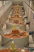 View inside of powerhouse two of Bonneville Dam
