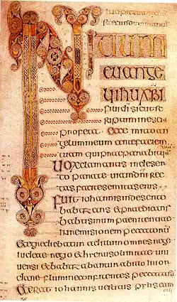 Beginning of the Gospel of Mark in the Book of Durrow