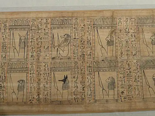 Book of the Dead of Hori: supernatural creatures guarding the netherworld. Cleveland Museum of Art, Cleveland.