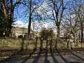 Boundary wall on Priory Road