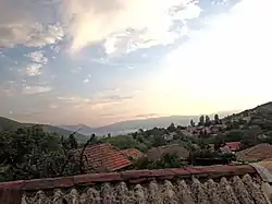 Brajčino with Lake Prespa in the distance