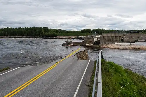 The dam after the breach
