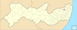 Location of Salgadinho in Pernambuco
