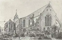 Choir and transept at about 1820