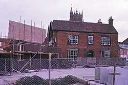 The Brewhouse during its construction in 1975.