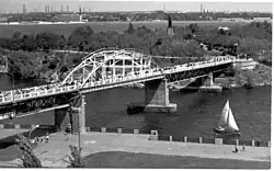 Monastyrskyi island bridge