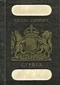 British Cyprus Passport (pre-1960)