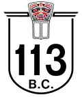 Highway 113 marker
