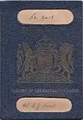 1947 Colony of the Falkland Islands passport