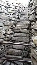 Stairs at the Broch of Clickimin