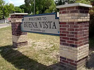 Buena Vista entrance sign