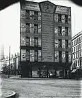 South side of Adams Square looking west toward Cornhill (left) and Brattle Street (right), 1905