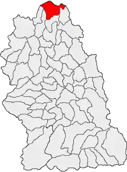 Location in Hunedoara County