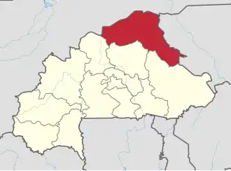 Location in Burkina Faso