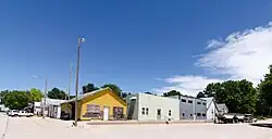 Corner of 4th and Main Street in Burr, June 2017