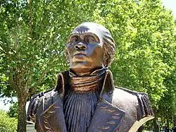 Bronze bust of Toussaint Louverture