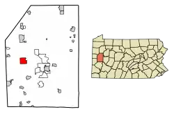 Location of Prospect in Butler County, Pennsylvania.