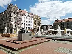 Market Square in Bytom, the fifth largest city in the urban area