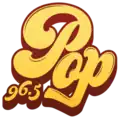 Pop 96.5 logo from 2019-2021