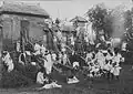 Siege of a gate play in Bali (1910-1920)
