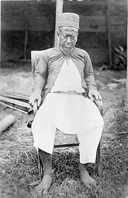 Photograph of the Sultan, Ahmad Nazaruddin (1858–81) taken during a Royal Netherlands Geographical Society expedition from 1877 to 1879, by Daniël David Veth.