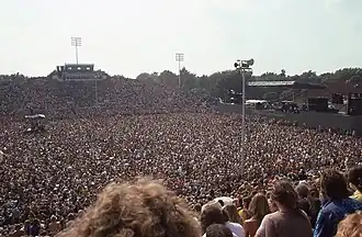 Crowd for the CSNY concert in 1974