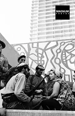 Rebel soldiers at the Havana Hilton, January 1, 1959.