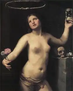 An allegorical classical woman  1670s, representing eternity.