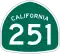 State Route 251 marker