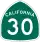 State Route 30 marker