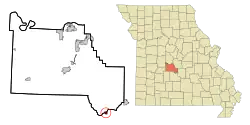 Location of Stoutland, Missouri