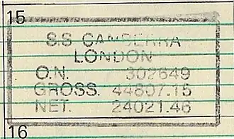 Canberra's official stamp