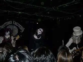 The Candy Spooky Theater with white face paint in New York City 2007