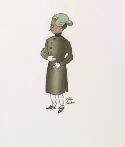 Caricature of Udai Bhan Singh by Emery Kelen