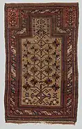 Balochi rug woven in Balochistan, 20th century, among the works of art the Cleveland Museum of Art(CMA).[9]
