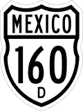 Federal Highway 160D shield