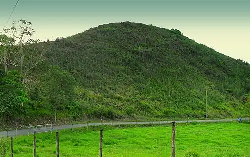 Mogote on a road in Hatillo