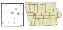 Location of Glidden, Iowa