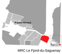 Location of Petit-Saguenay