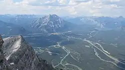 Cascade Mountain as seen from Mount Rundle Summit